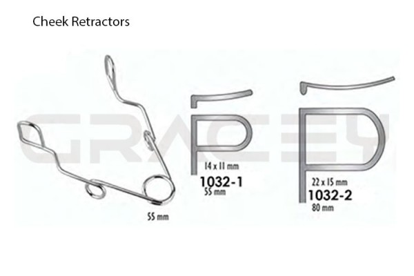 Wire Cheek Dilators 55mm