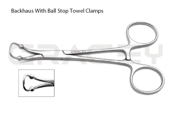 Backhaus Forceps with Ball Stop