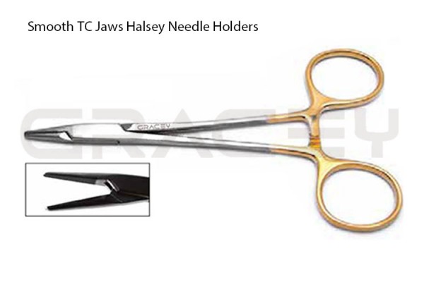Halsey Needle Holders Tungsten Carbide 