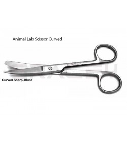 Surgical Scissors Curved Blunt Sharp