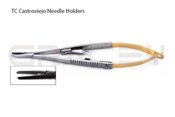 Castroviejo Needle Holders Tungsten Carbide