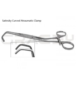 Satinsky Clamps Curved Atraumatic