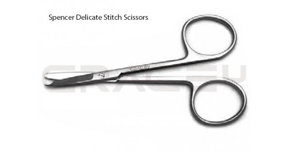 12 Spencer Stitch Suture Scissors - 4.5" Surgical Medical Veterinary Instrument
