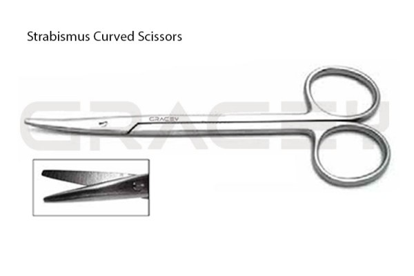 Strabismus Scissors Curved