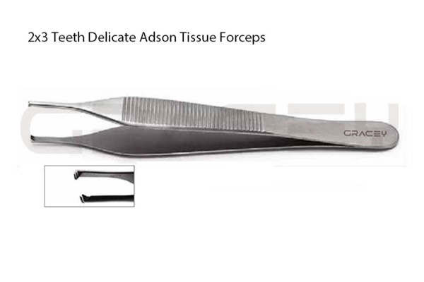 Adson Tissue forceps 2x3 Delicate