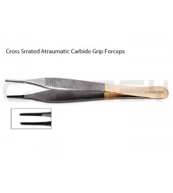 Adson Forceps Cross Serrated TC