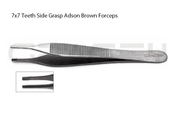 Adson Brown Forceps 7x7