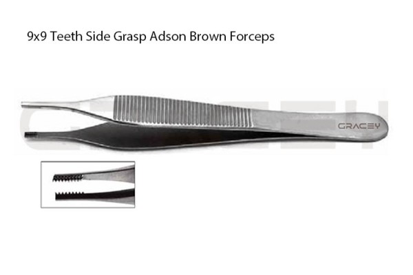 Adson Brown Forceps 9x9