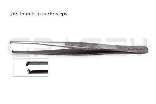 Thumb Tissue Forceps 2x3