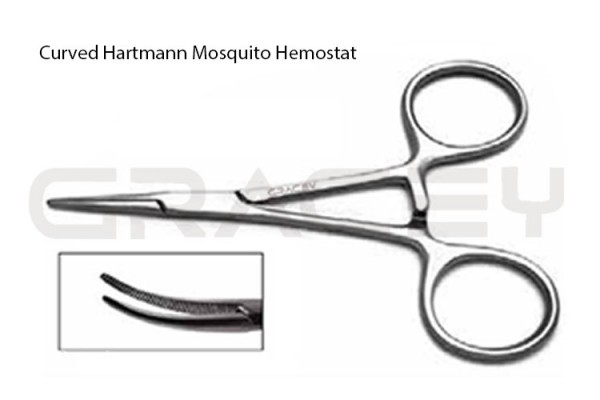 Hartmann Mosquito Forceps Curved 