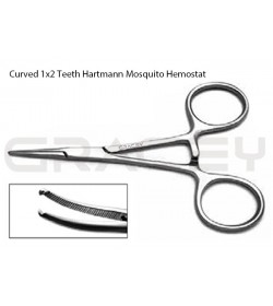 Hartmann Mosquito Forceps Curved 1x2