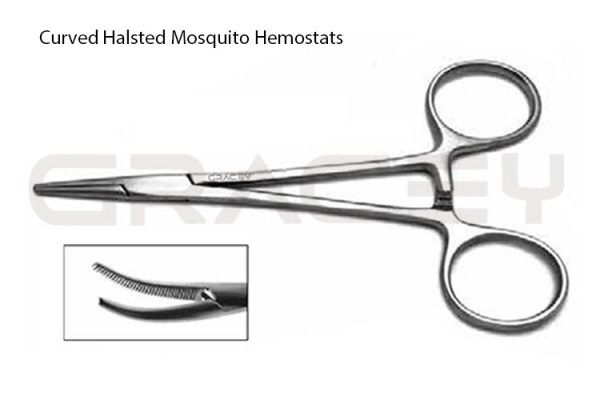 Halsted Mosquito Forceps Curved 