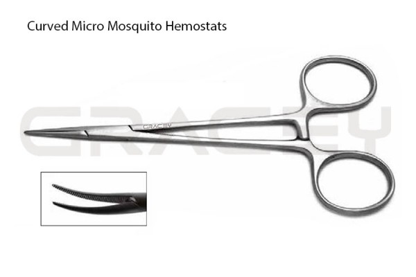 Hemostats Micro Mosquito Forceps Curved