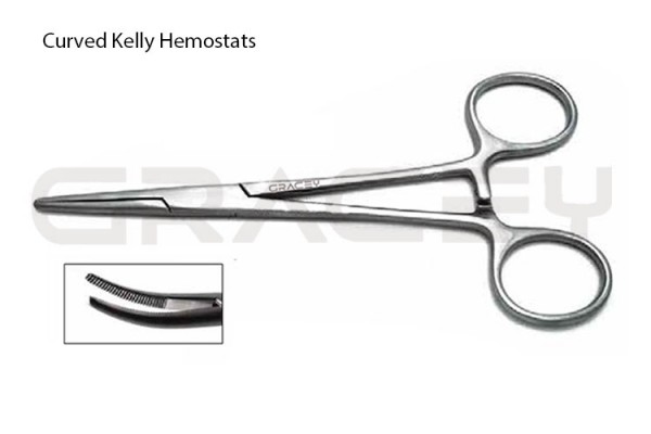 Kelly Forceps Curved for Research