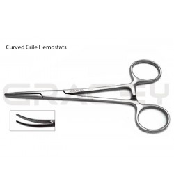 Veterinary Crile Forceps Curved