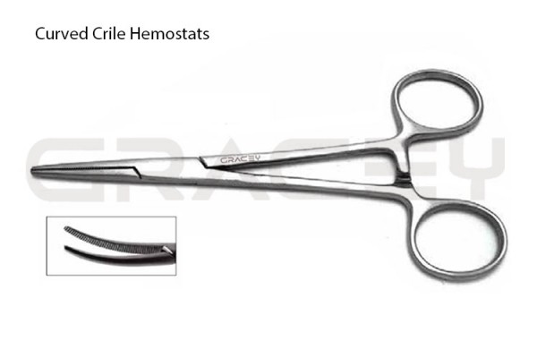 Veterinary Crile Forceps Curved