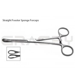 Foester Sponge Forceps Straight 