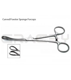 Foester Sponge Forceps Curved